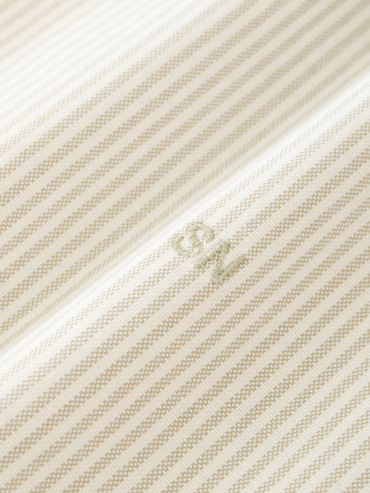 Ruskin Shirt in Khaki Stripe