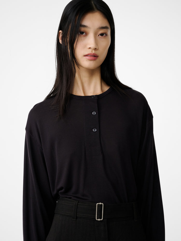 Rutas Jersey in Black Grape - Studio Nicholson