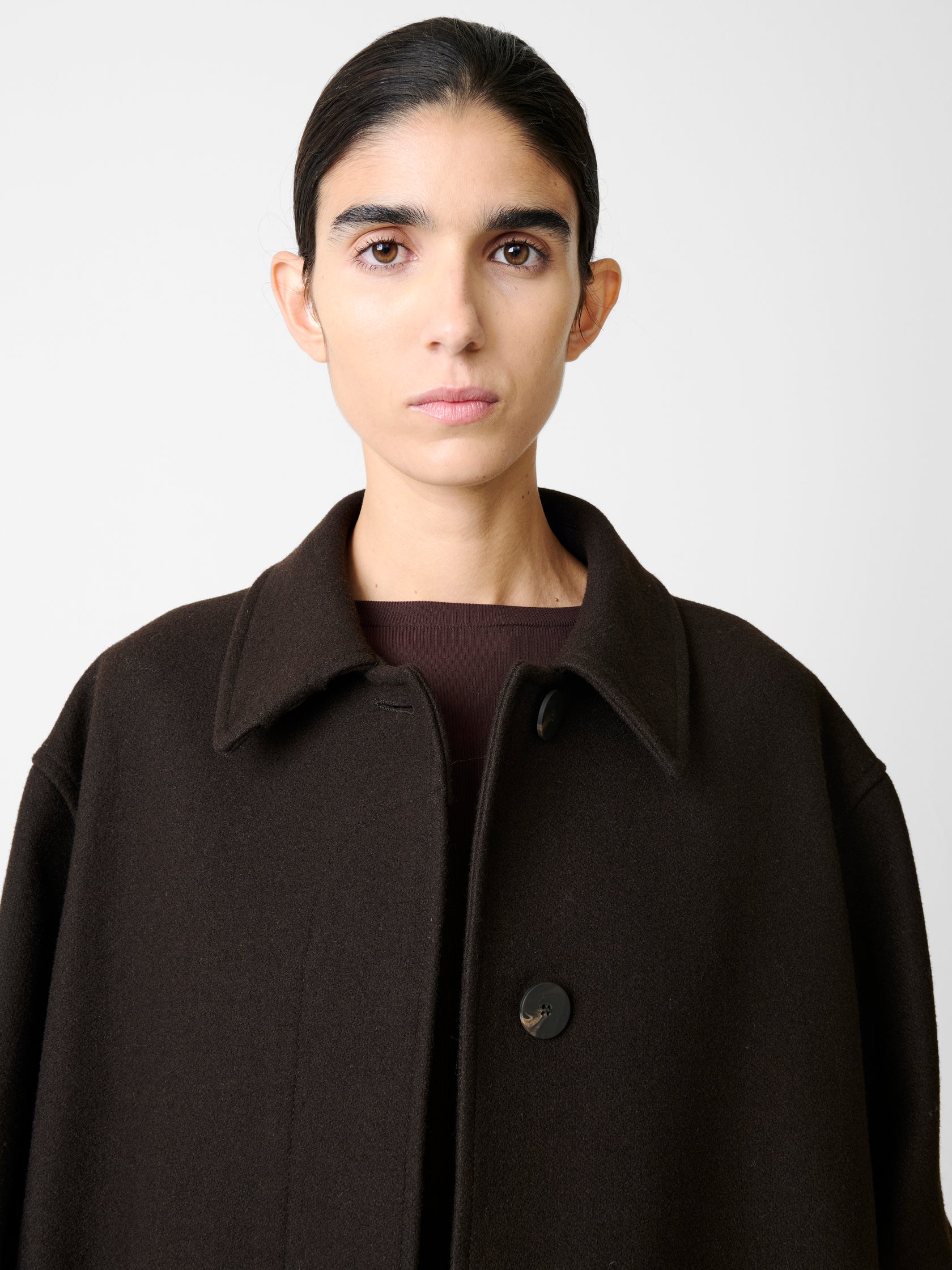 Esmaee Reference Tailored Coat - Espresso Coming Soon