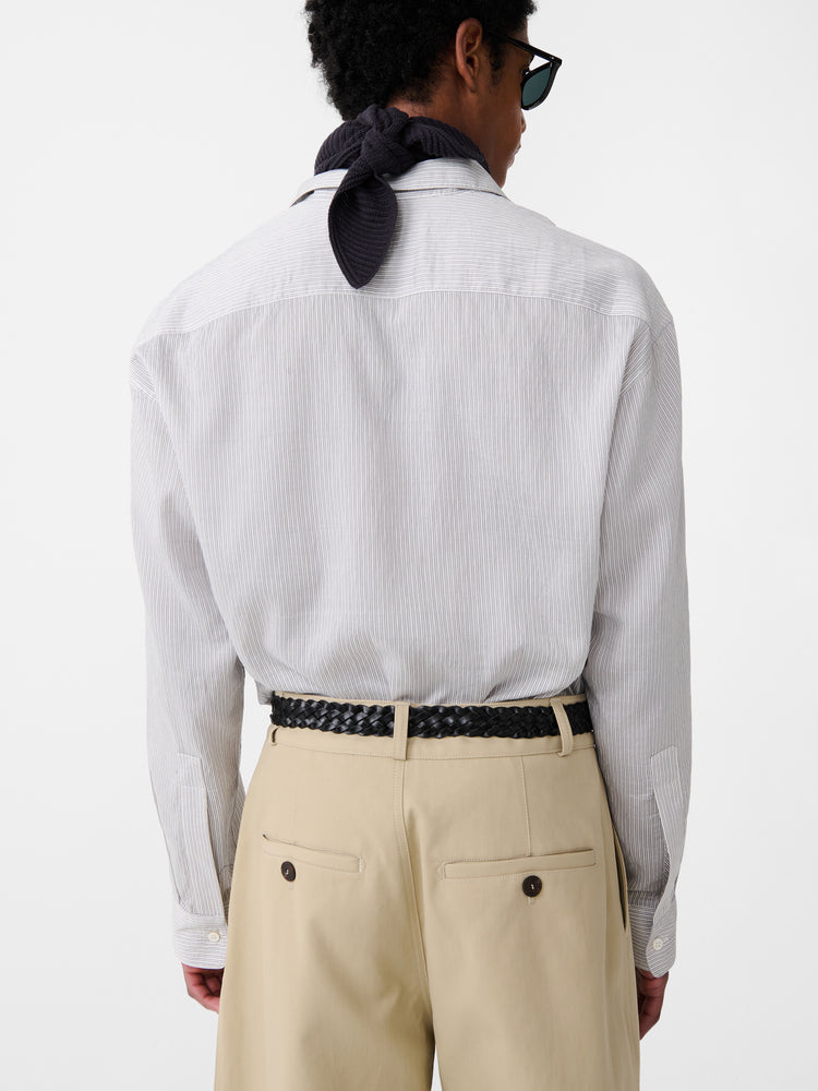 Salin Shirt in Chalk Stripe