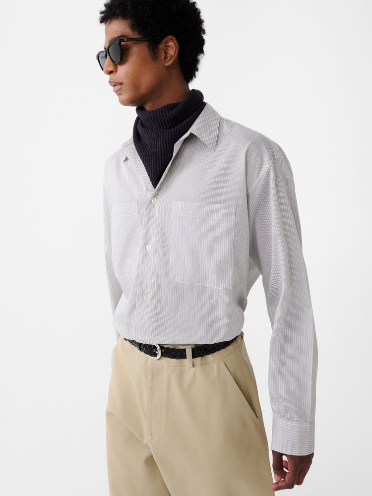 Salin Shirt in Chalk Stripe