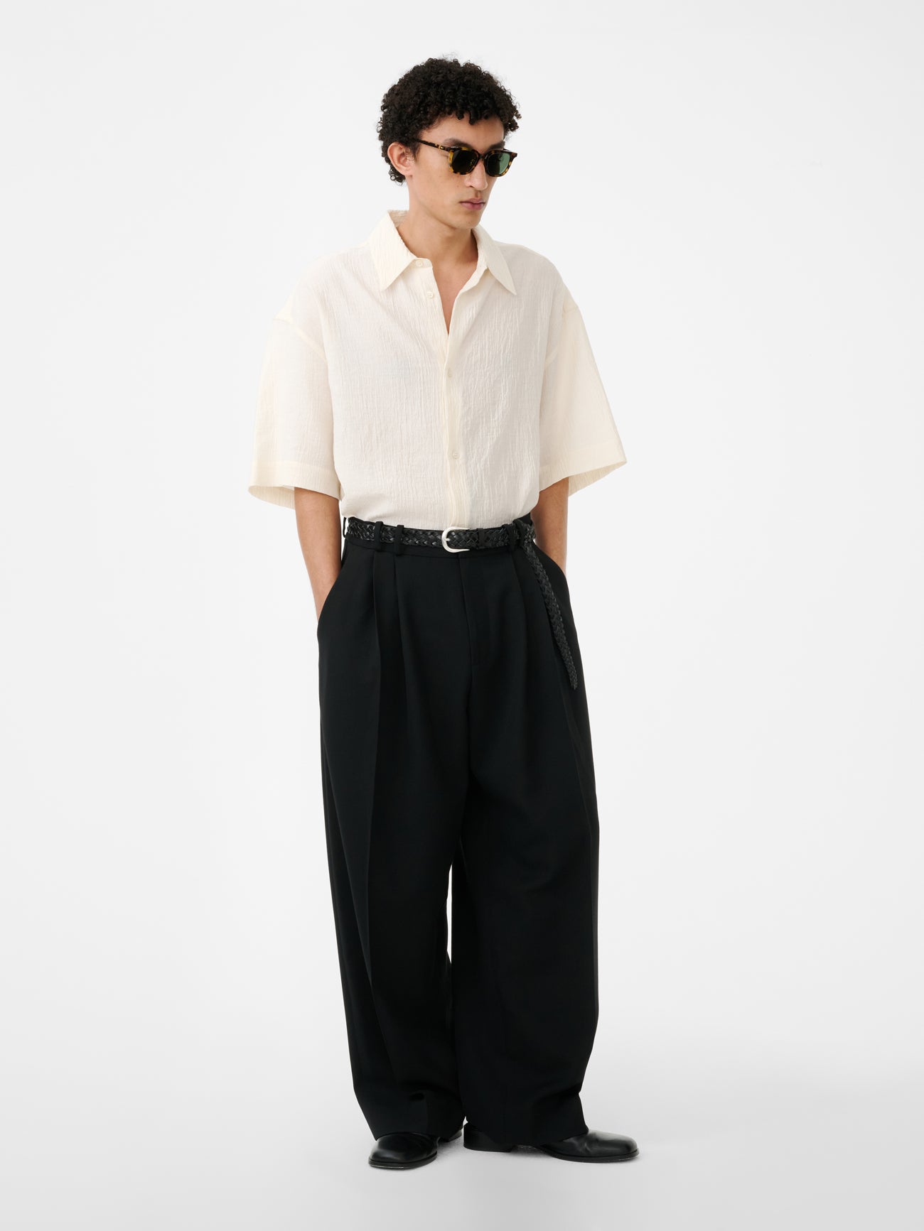 Sanko Shirt in Milk - Studio Nicholson