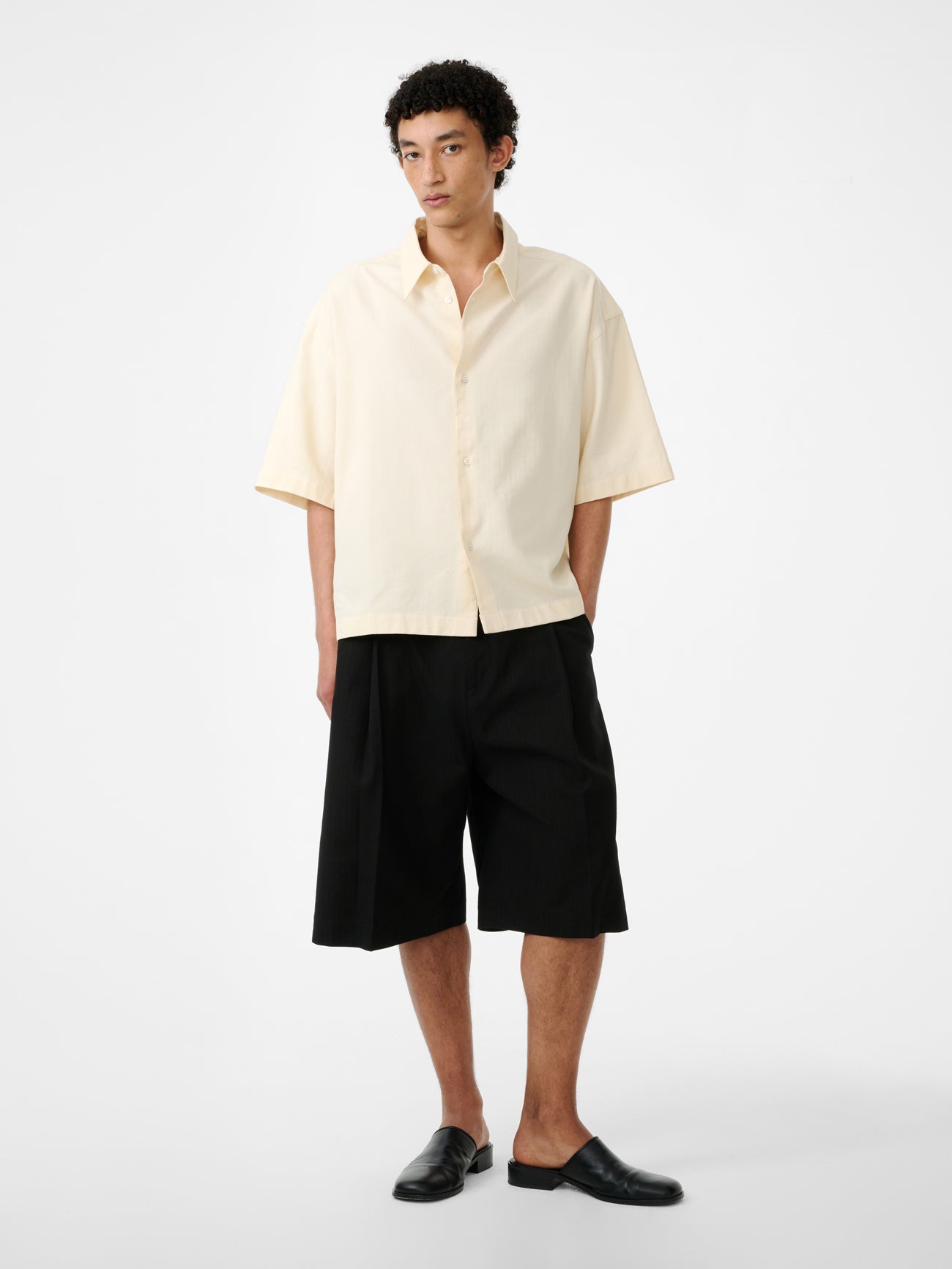 Sanko Shirt in Antique White - Studio Nicholson