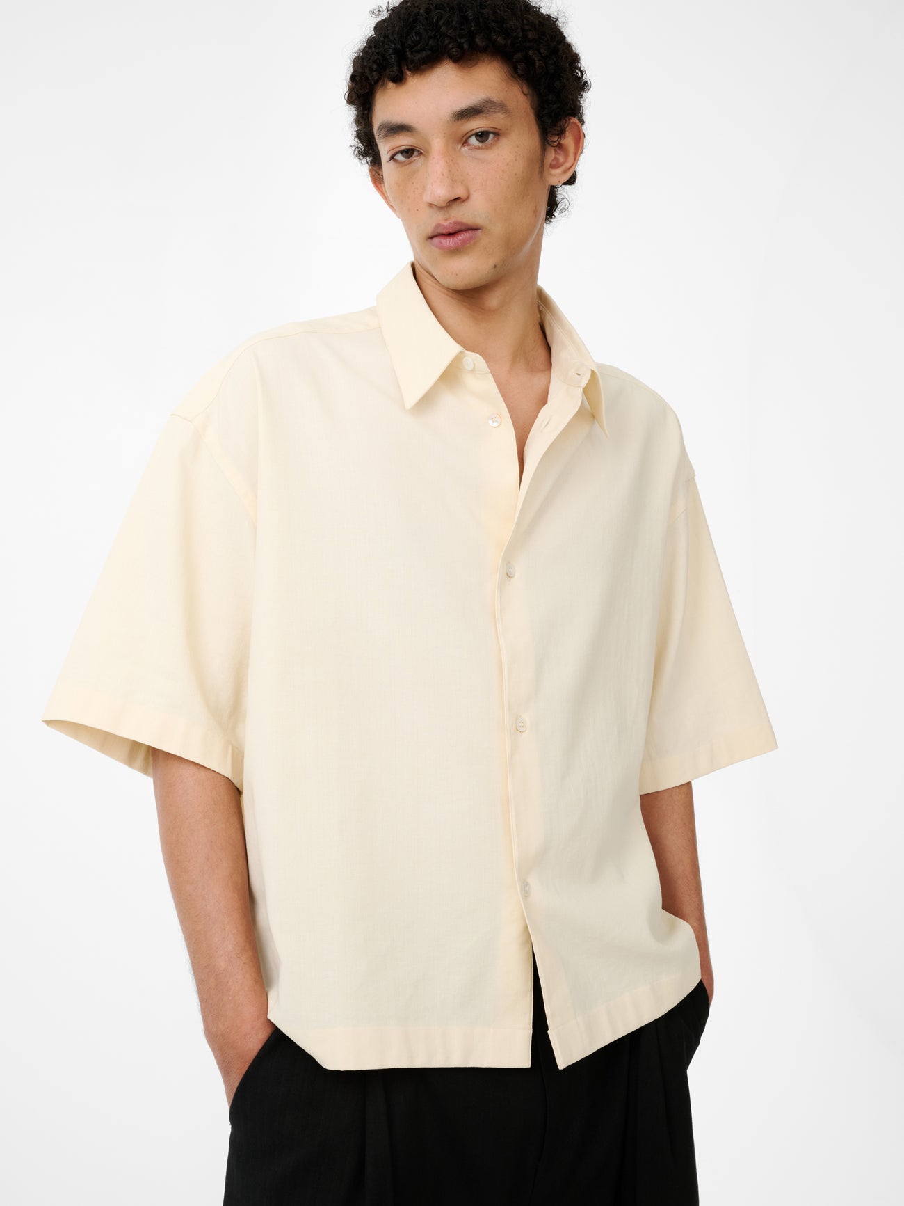 Sanko Shirt in Antique White - Studio Nicholson