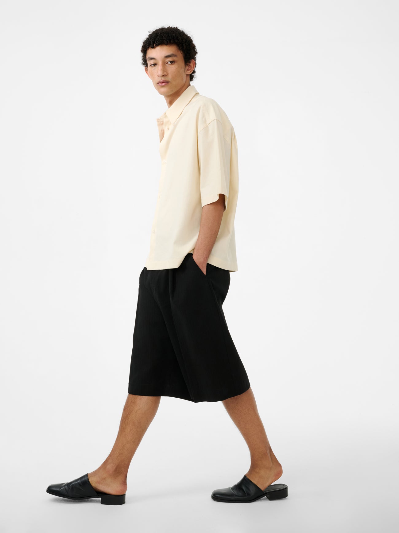 Sanko Shirt in Antique White - Studio Nicholson