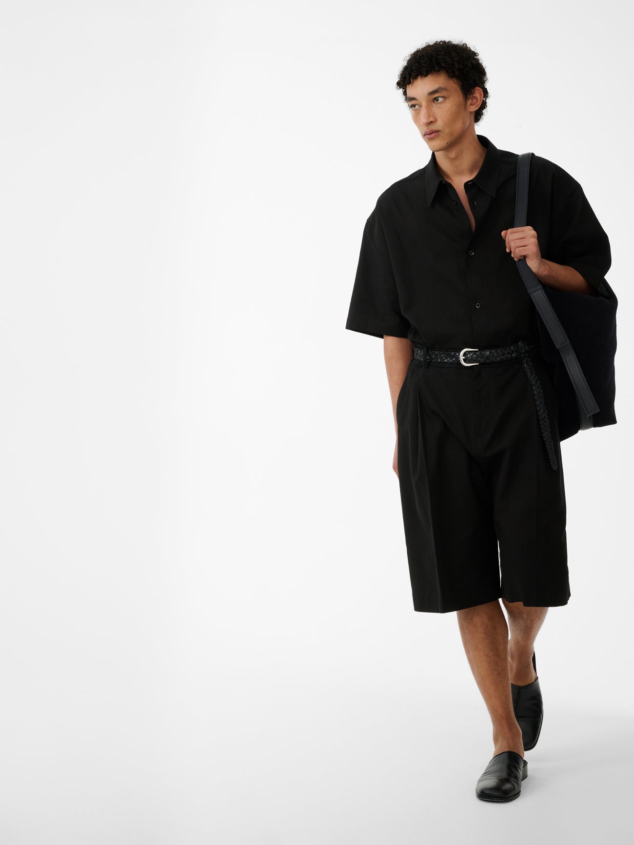 Sanko Shirt in Black - Studio Nicholson