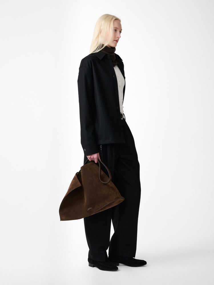 Santini Wool Shirt in Black