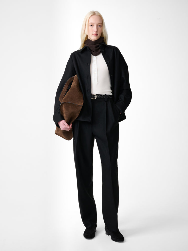 Santini Wool Shirt in Black