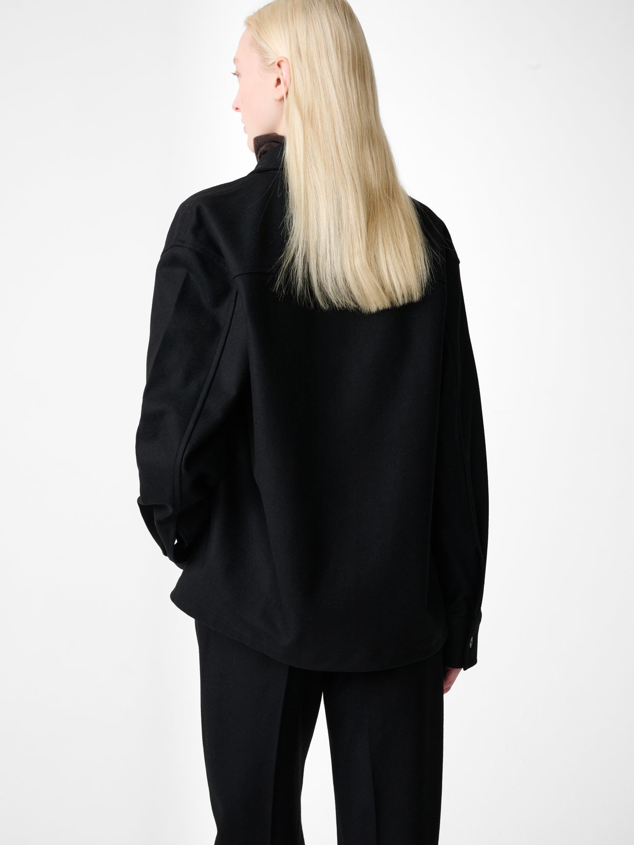 Santini Wool Shirt in Black