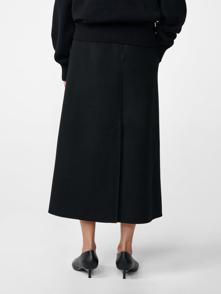 Savi Wool Skirt in Black