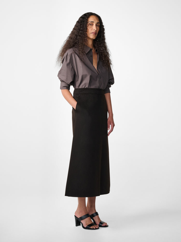 Savi Wool Skirt in Ore