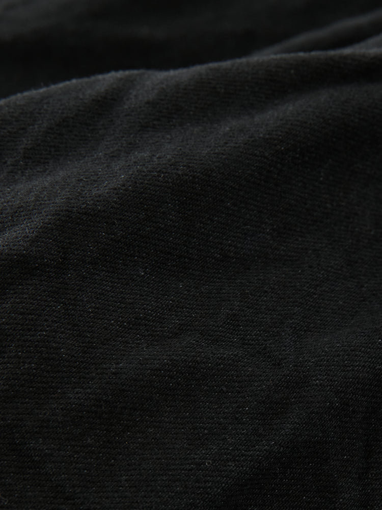 Seb Crinkle Denim Pant in Black