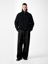 Shire Cotton Pleated Pant in Black