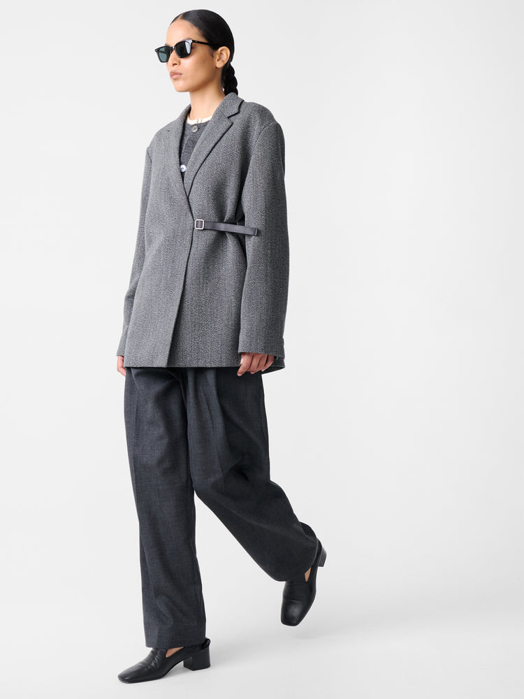 Silas Jacket in Black / White