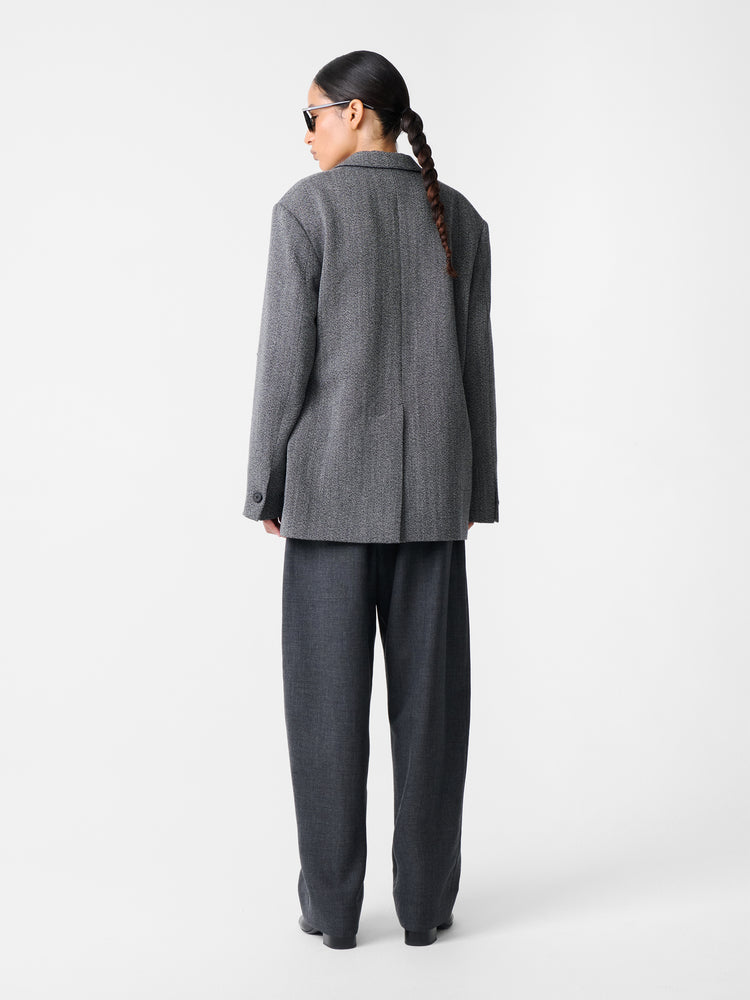 Silas Jacket in Black / White