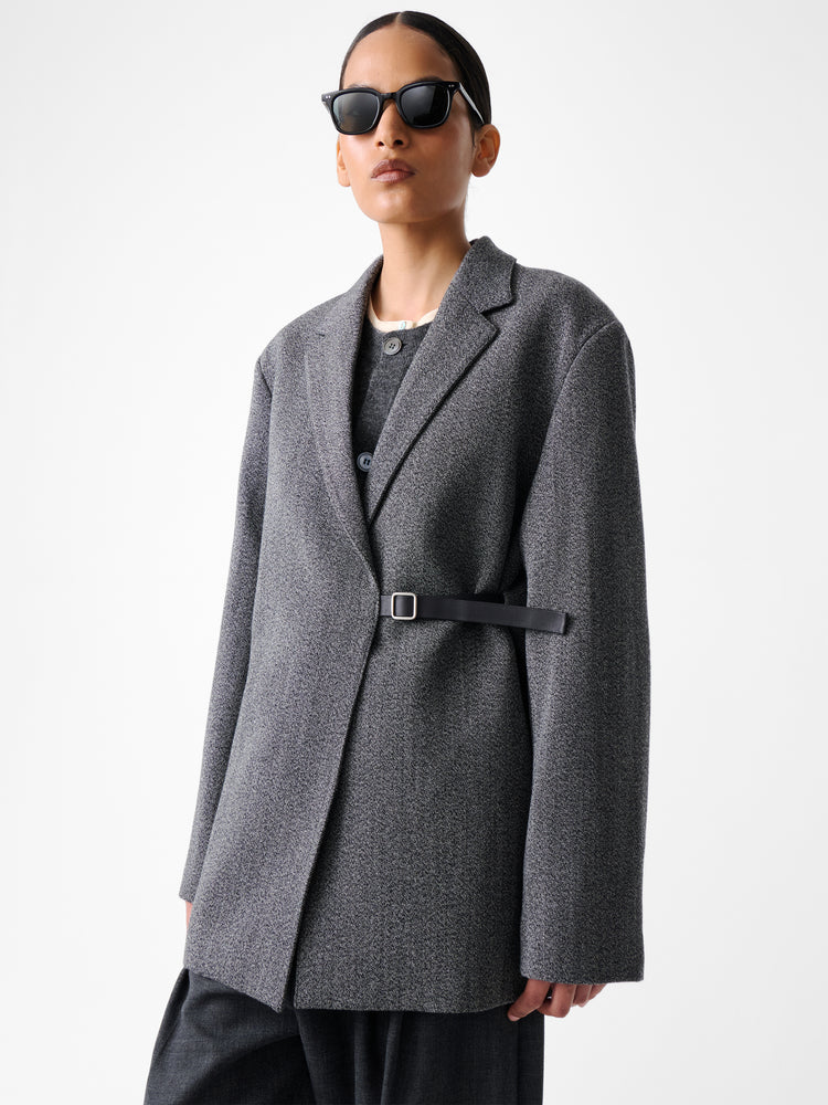 Silas Jacket in Black / White