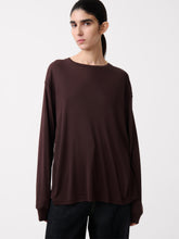 Simmons Lyocell T-shirt in Chocolate Brown - Studio Nicholson