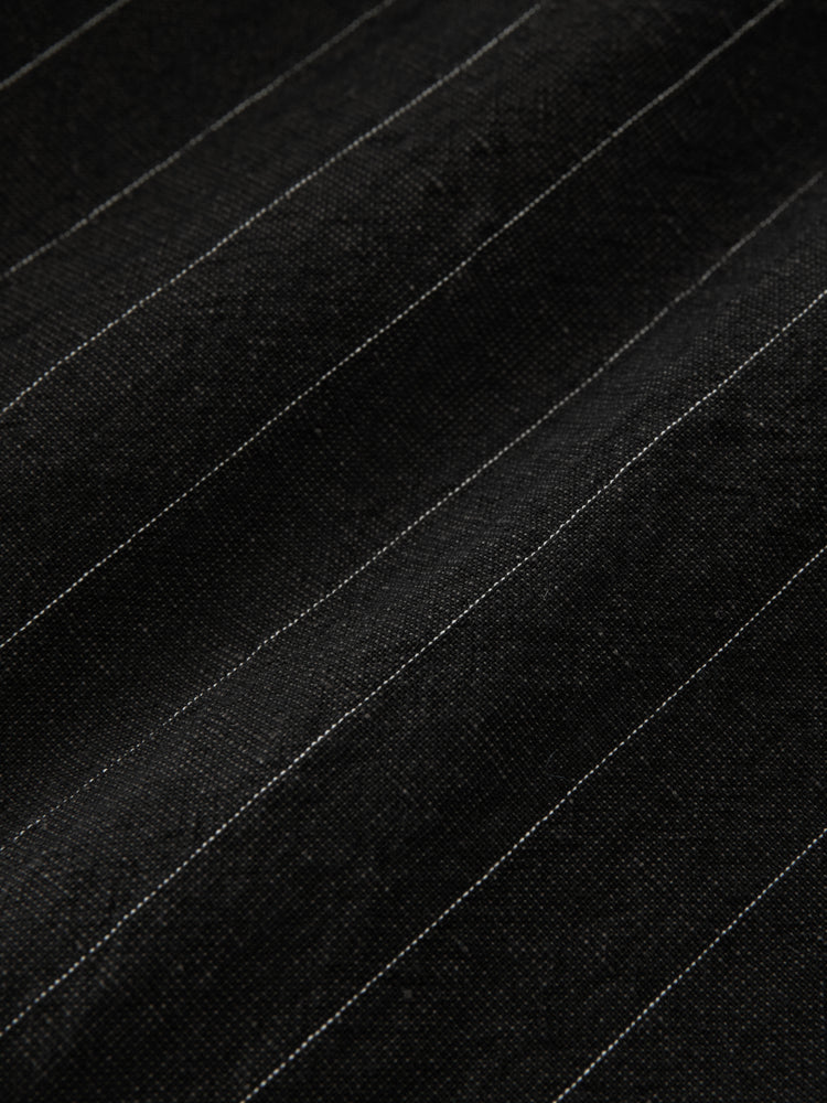 Sonny Pinstripe Pant in Black - Studio Nicholson