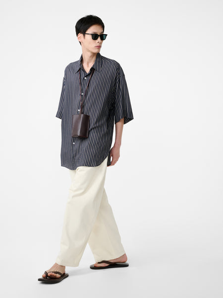 Sorono Short Sleeve Shirt in Indigo Stripe – Studio Nicholson
