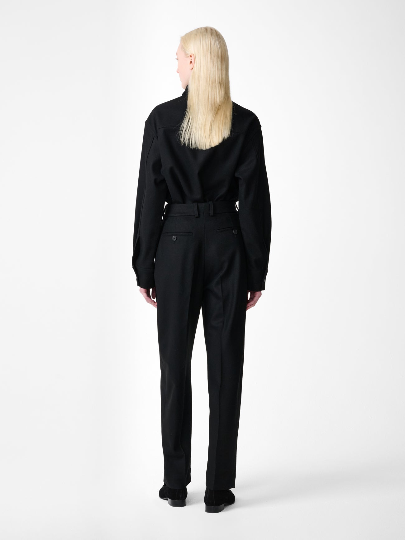 Sperro Wool Tailored Pant in Black