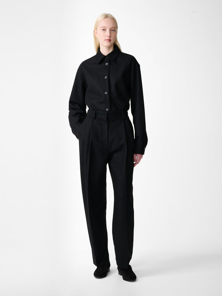 Sperro Wool Tailored Pant in Black