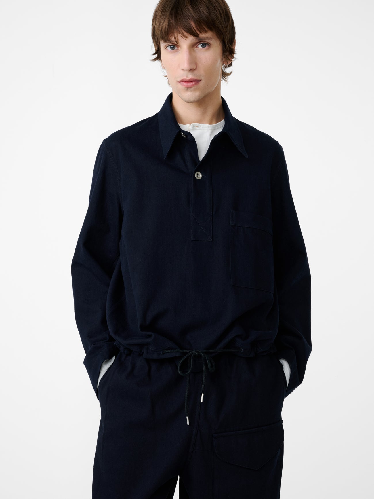 Stowe Shirt in Indigo - Studio Nicholson