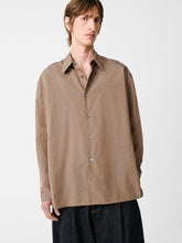 Strike Shirt in Toffee Stripe - Studio Nicholson