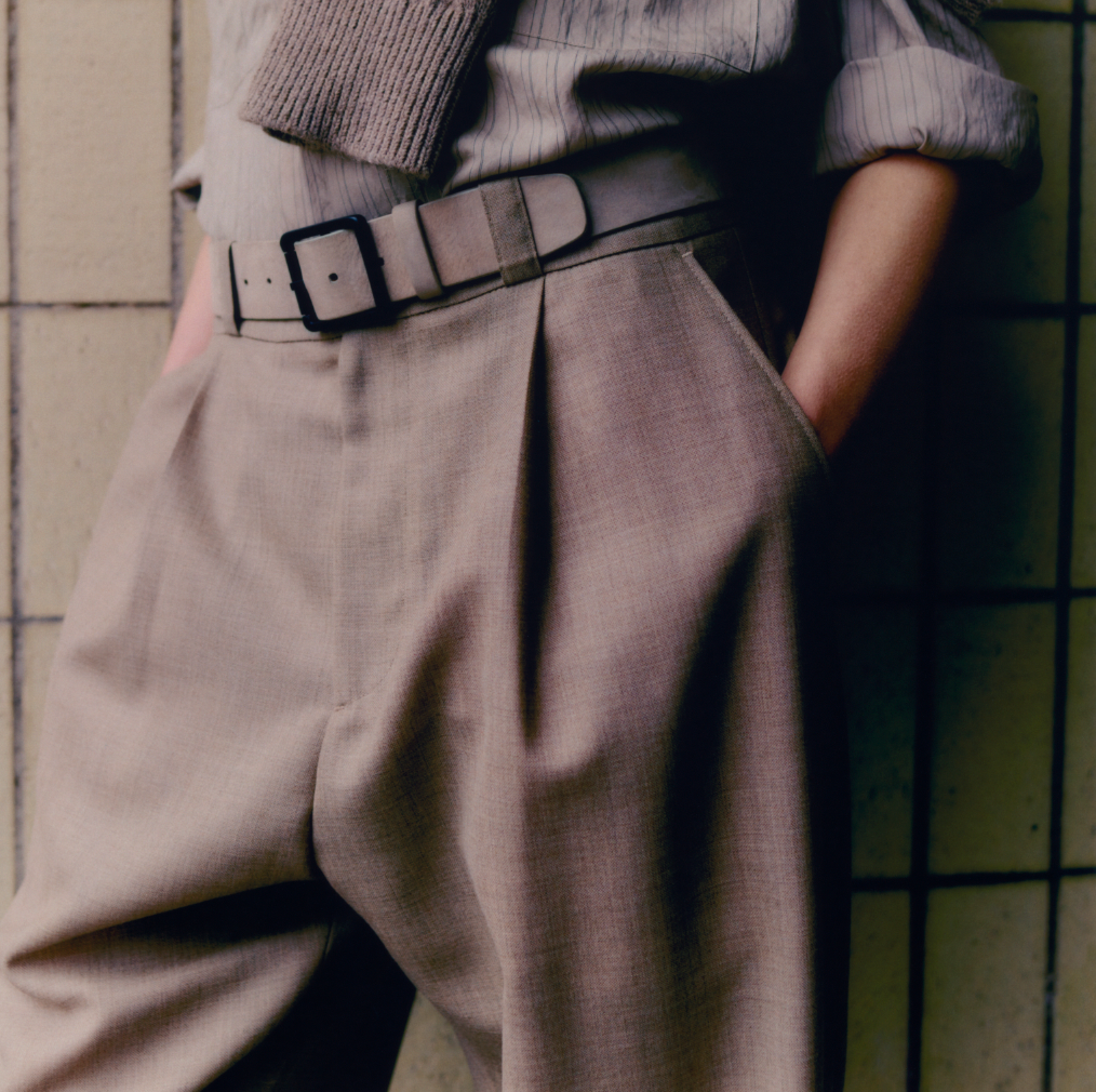 Studio Nicholson Gray Pants main image 1