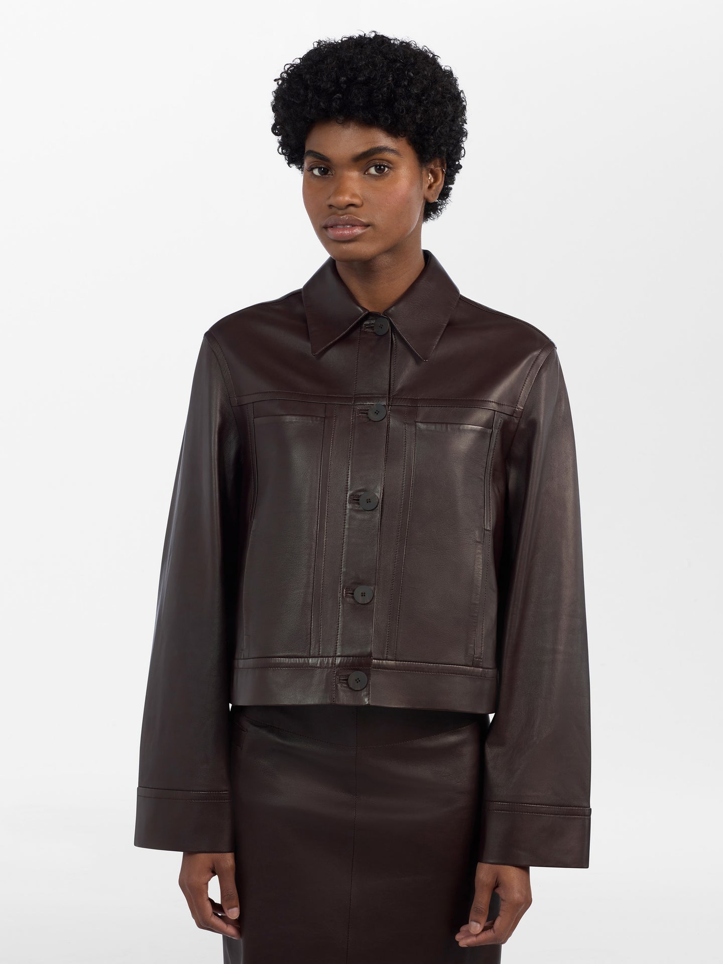 Tahoe Leather Jacket in Rye