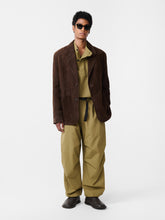 Tiko Suede Jacket in Espresso Brown - Studio Nicholson