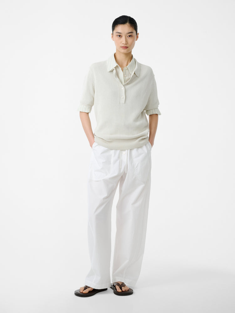 Ventura Pant in Optic White - Studio Nicholson
