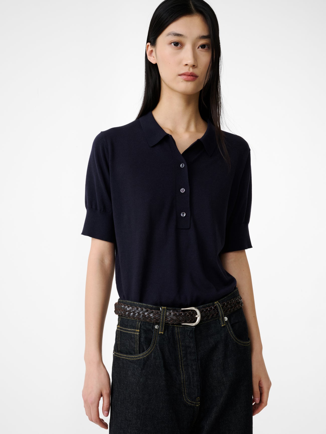 トップス tdk_void polo 日本初の トップス tdk_void polo V-Neck Relaxed Fit Knit Polo