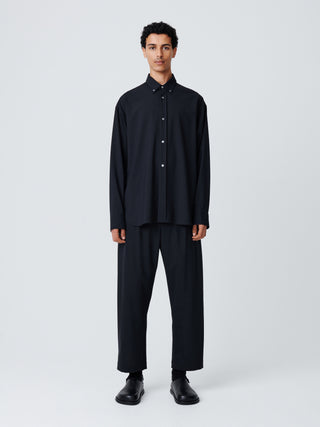 Tuck Tropical Wool Pant in Darkest Navy– Studio Nicholson