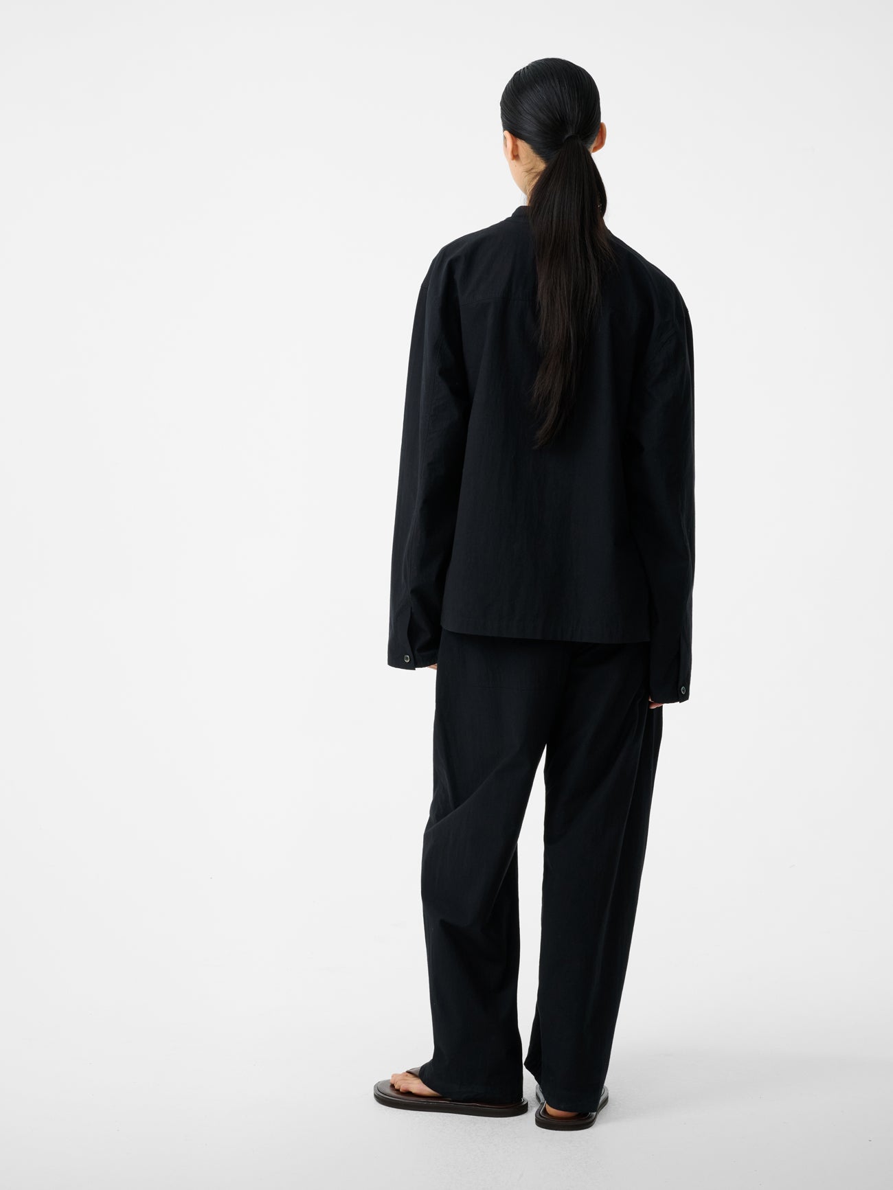 Vega Shirt in Black - Studio Nicholson