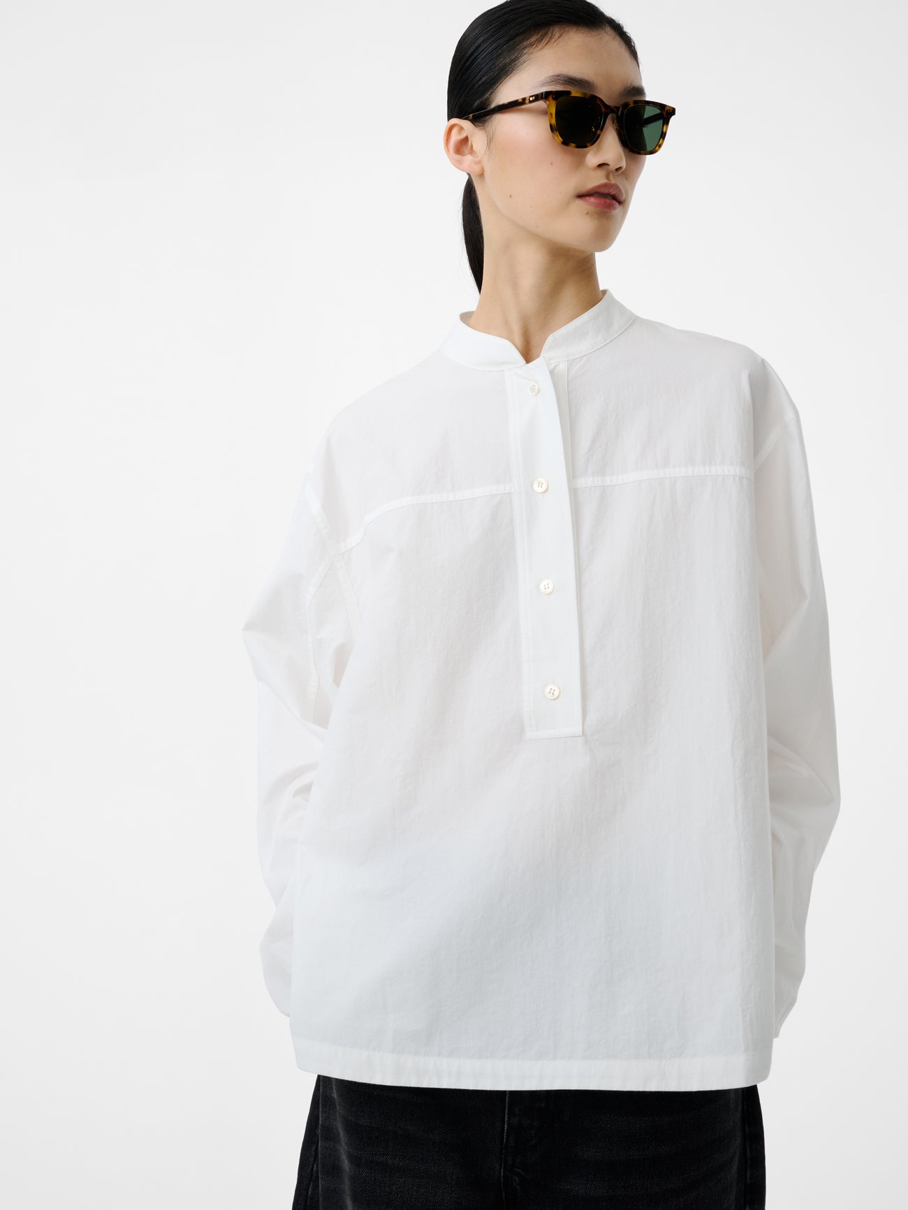 Vega Shirt in Optic White - Studio Nicholson