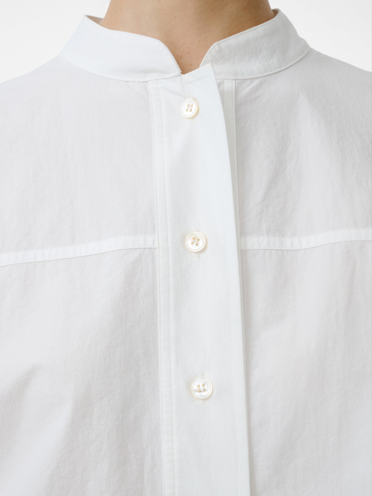 Vega Shirt in Optic White - Studio Nicholson