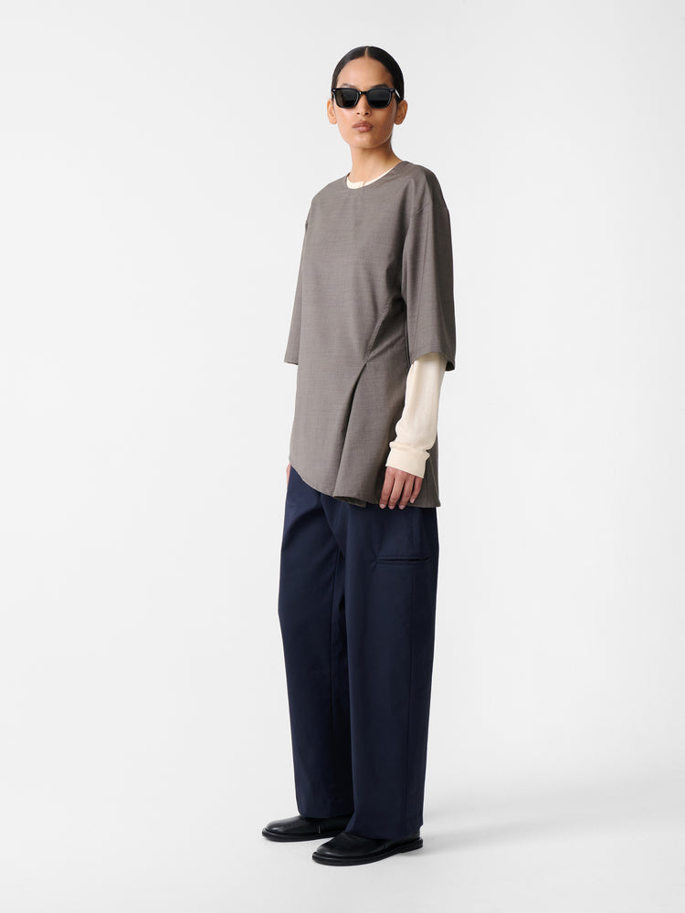 Vichy Top in Melange