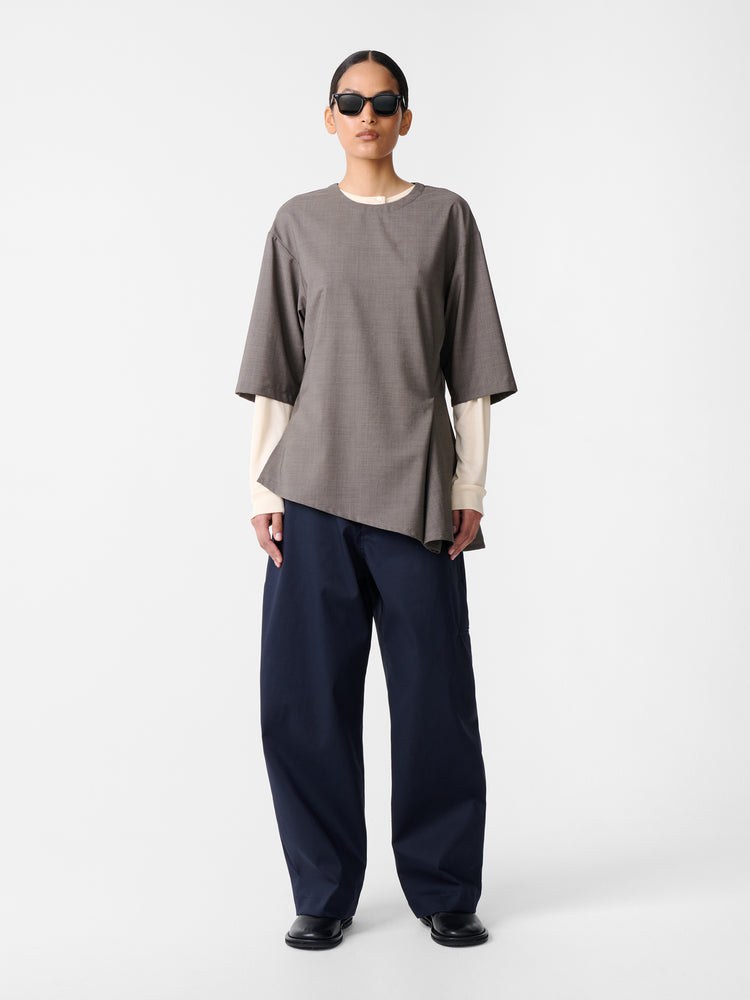 Vichy Top in Melange