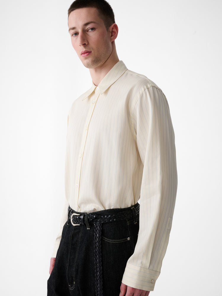View Shirt in Blue Pinstripe