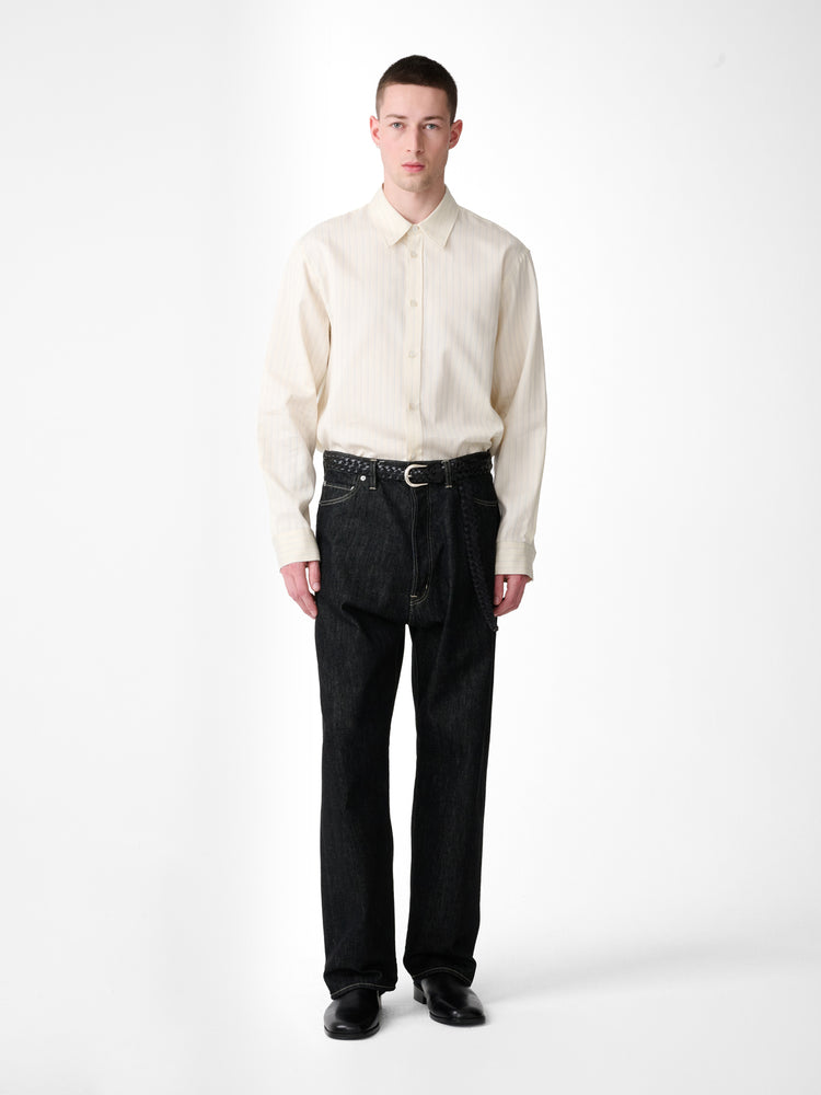 View Shirt in Blue Pinstripe