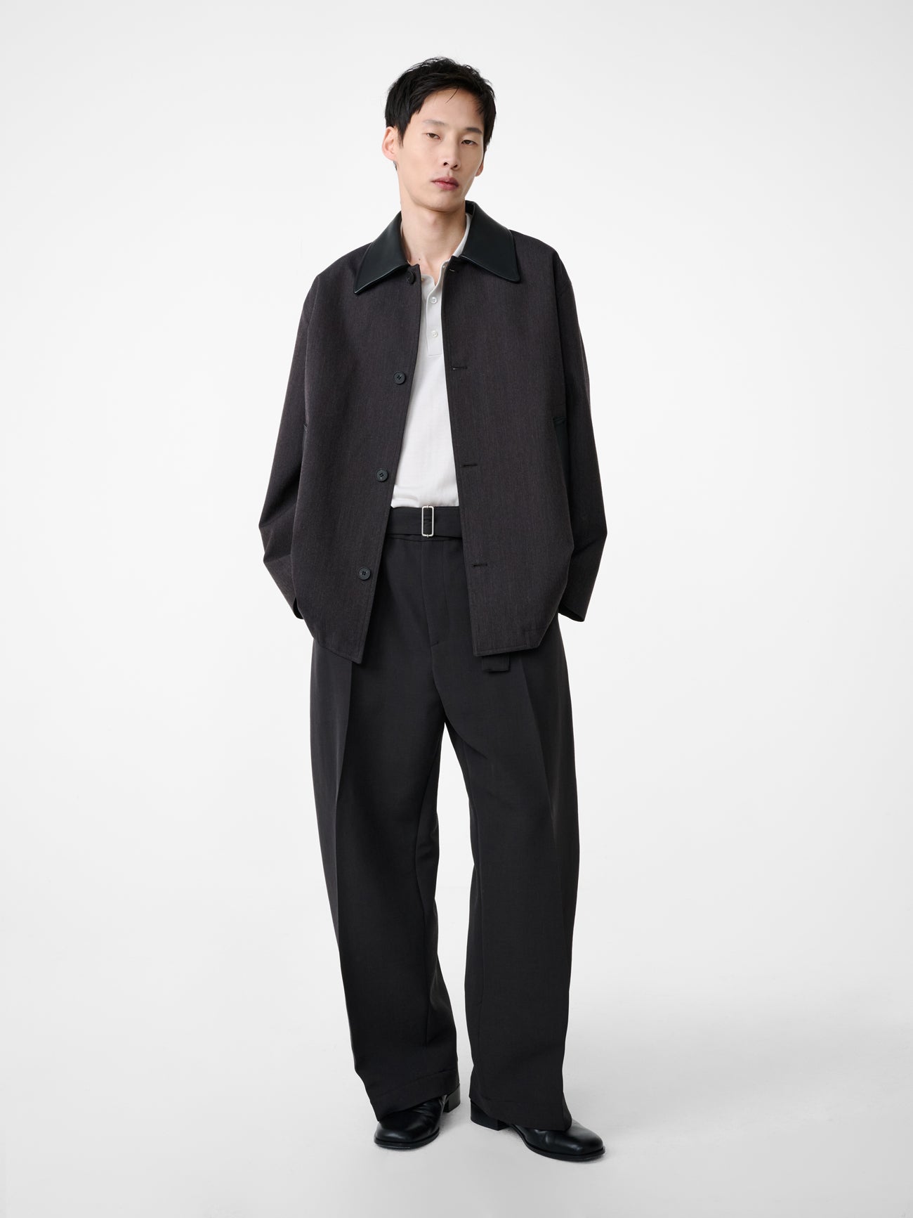 Vital Pant in Black Grape - Studio Nicholson