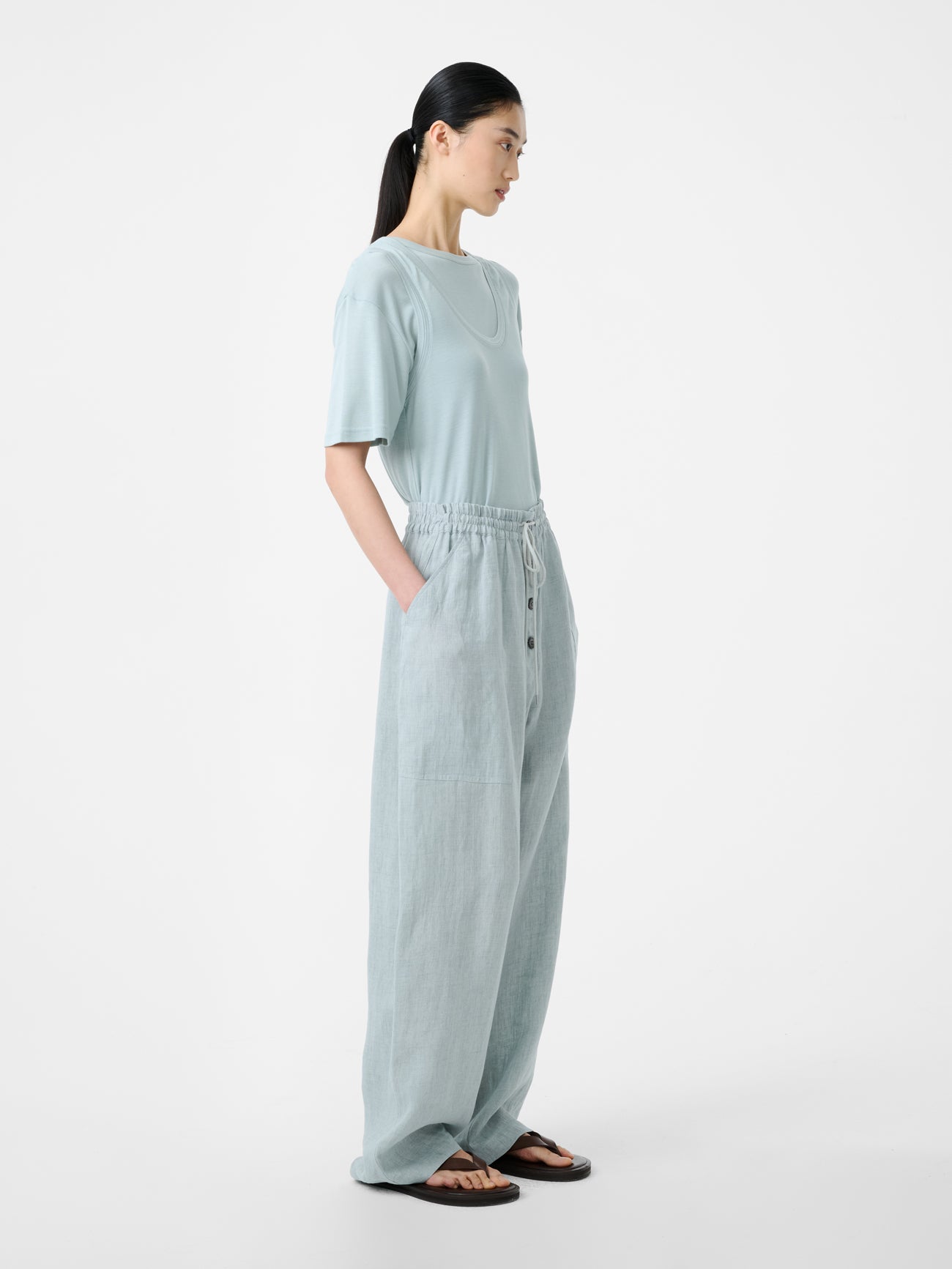 Votan Jersey in Spearmint - Studio Nicholson