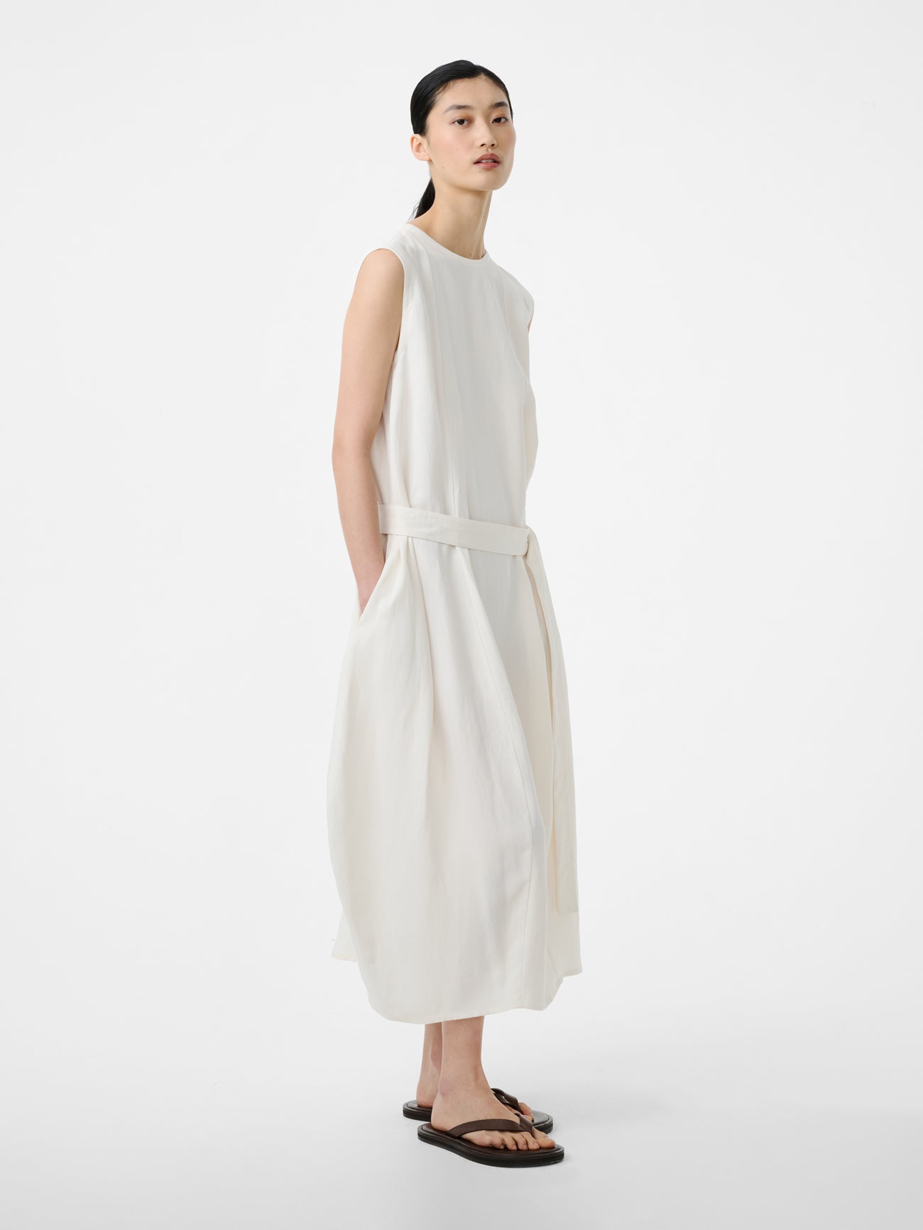 Wold Dress in Chalk - Studio Nicholson