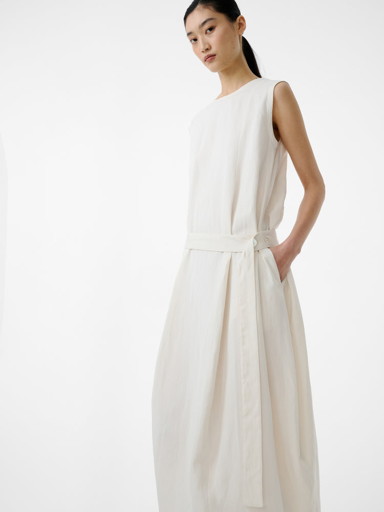 Wold Linen Dress in Chalk