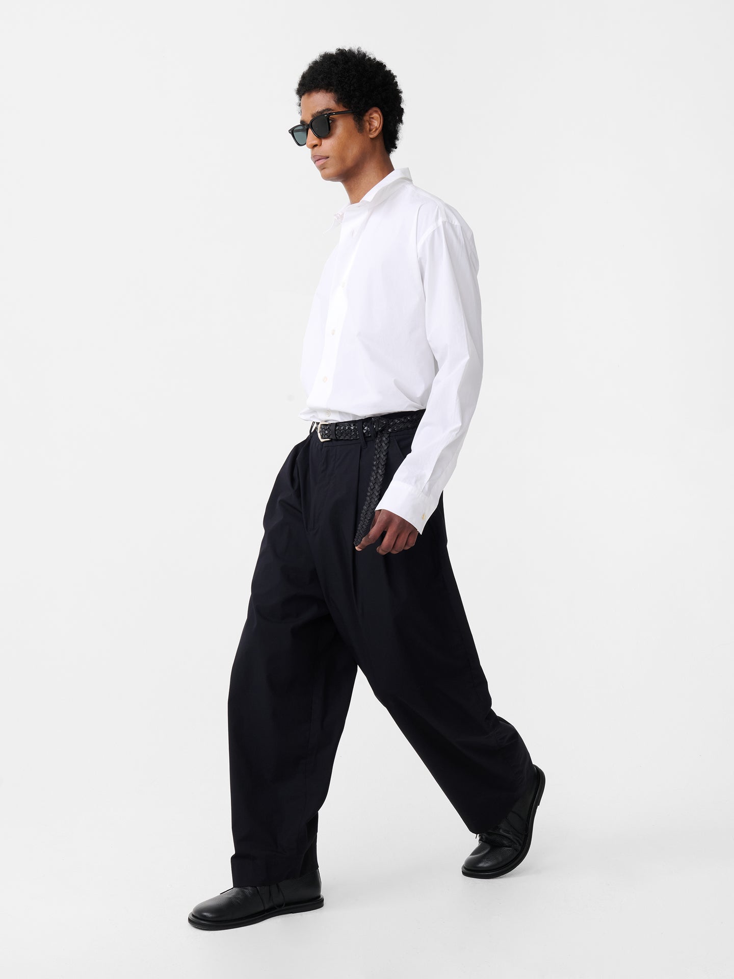 Yale Cotton Pant in Darkest Navy