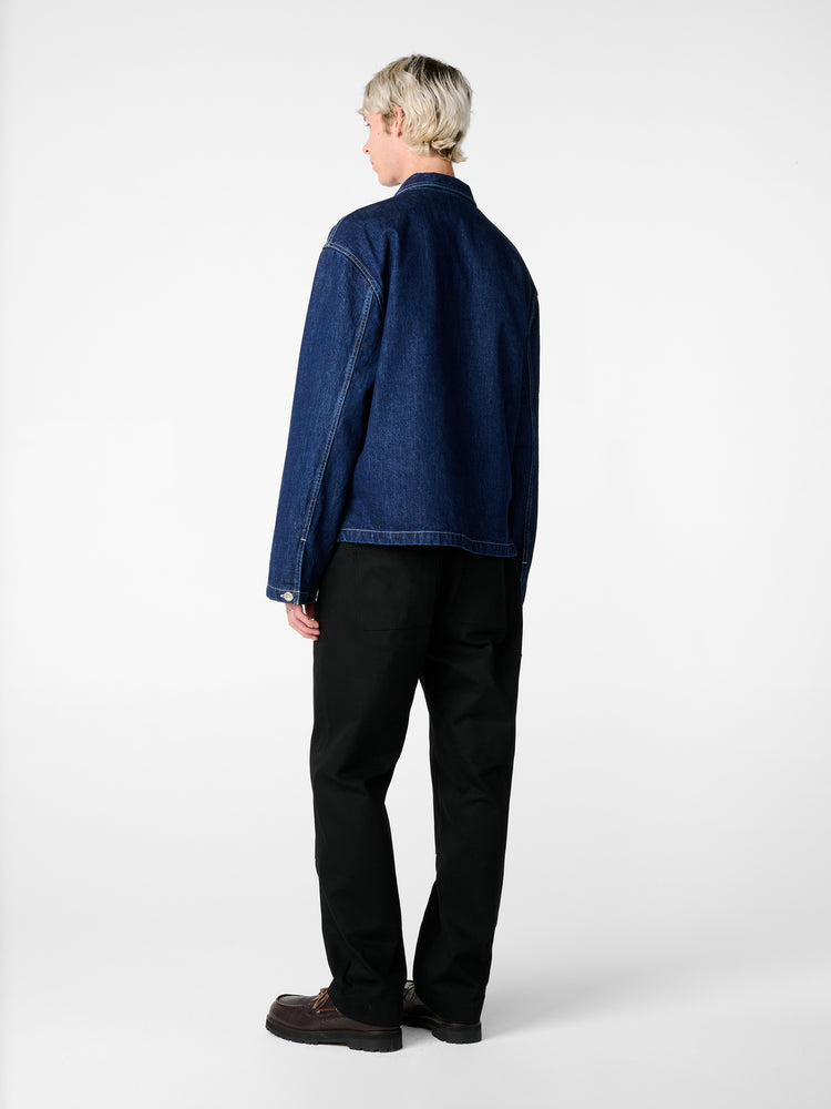 York Denim Popover Shirt in Indigo Wash