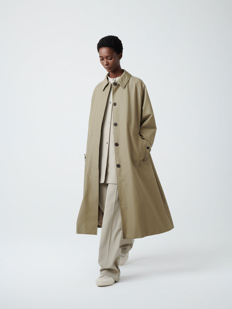 Holin Coated Cotton Coat in Birch